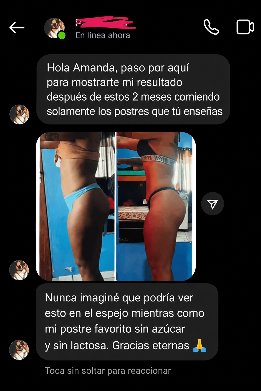 Captura de valoración real de cliente